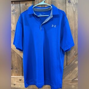 Under Armour Men's Vibrant Blue Polo